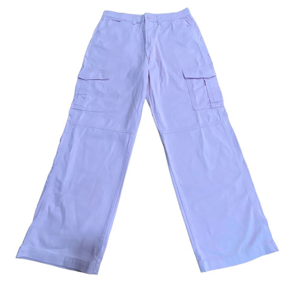 NEW Divided 90's Baggy Denim Jeansβ Womens Size 12 Light Pink wash Wide Leg Y2K
